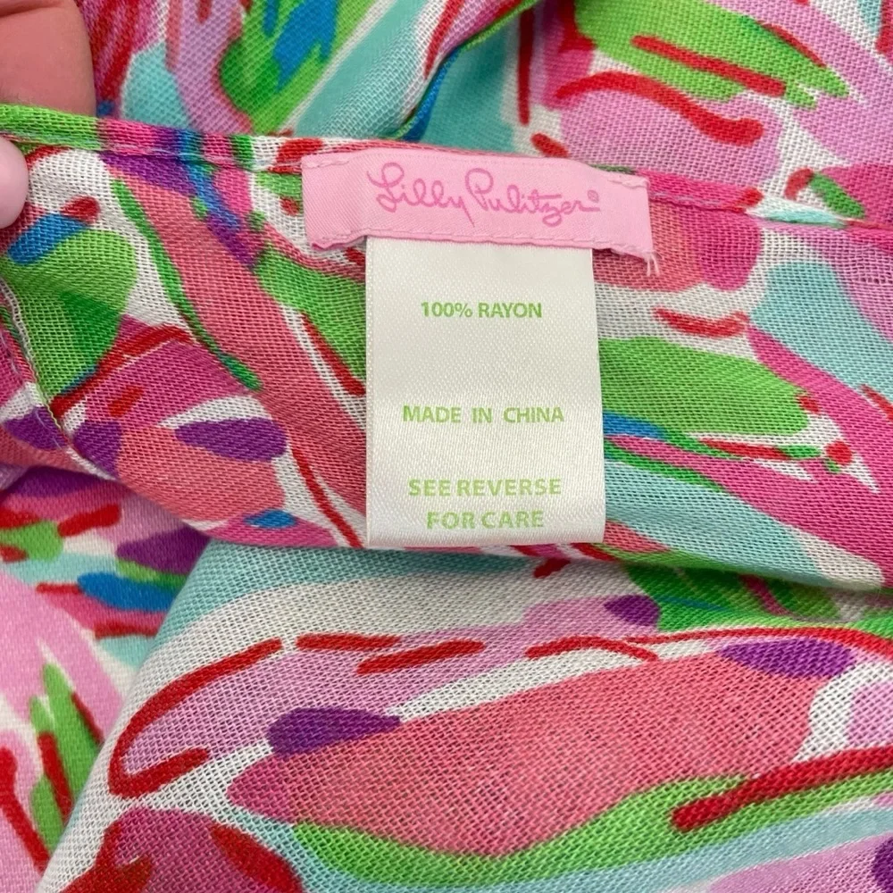 Lilly Pulitzer Infinity Scarf OS Pink/Blue